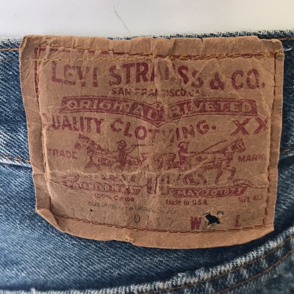 LEVI’S size 6 high waist jeans with appliqué - Picture 7 of 14